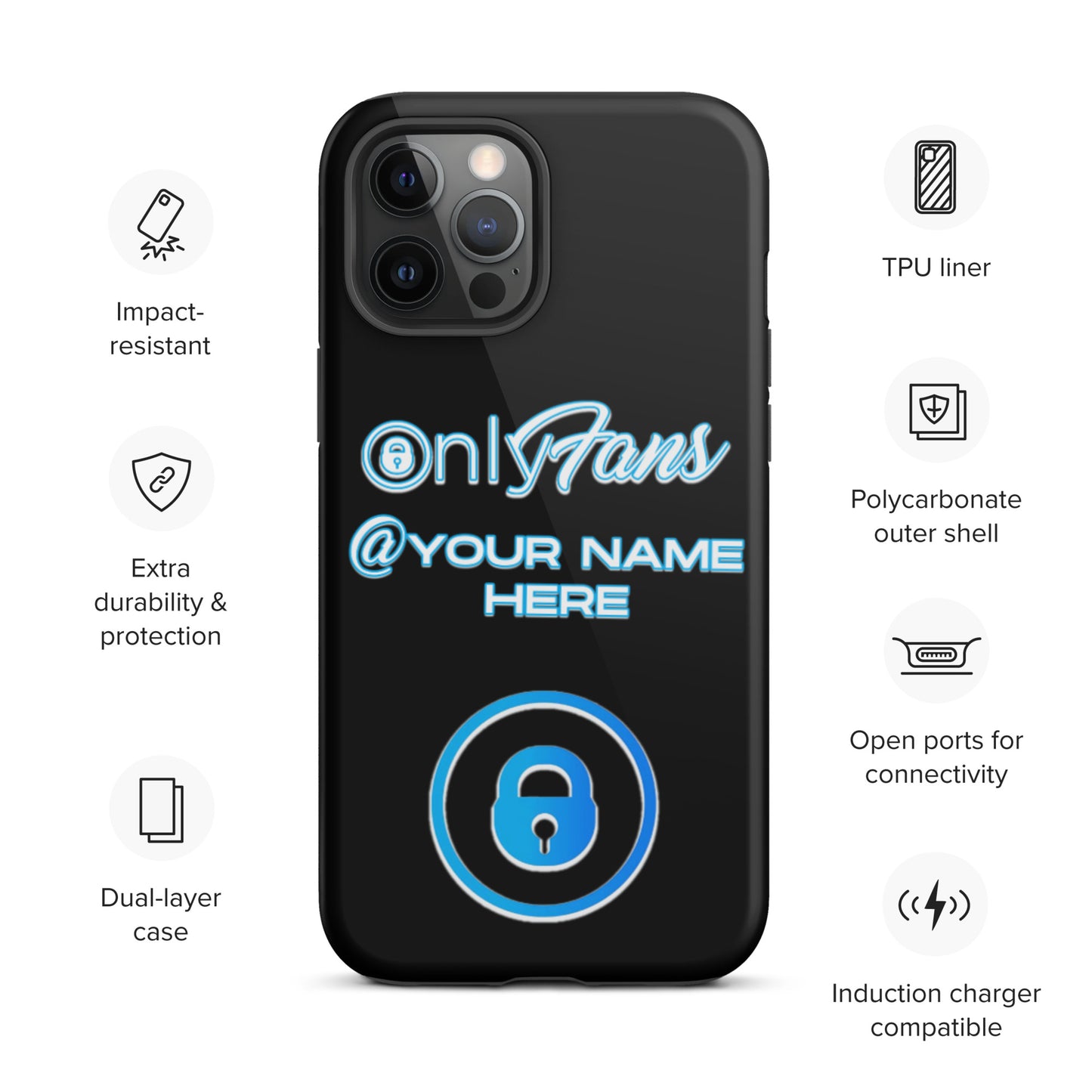 Personalized Custom ONLYFANS Tough iPhone case - Attire T LLC