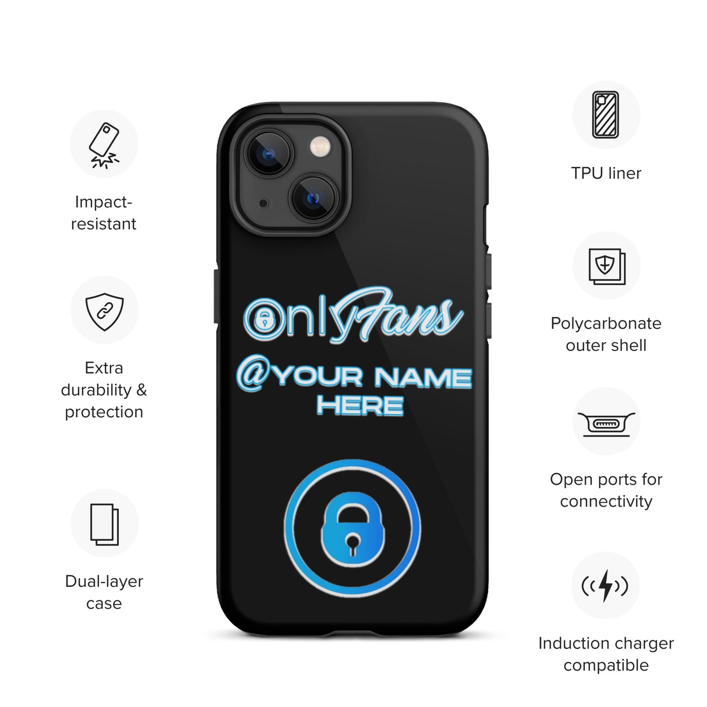 Personalized Custom ONLYFANS Tough iPhone case - Attire T LLC