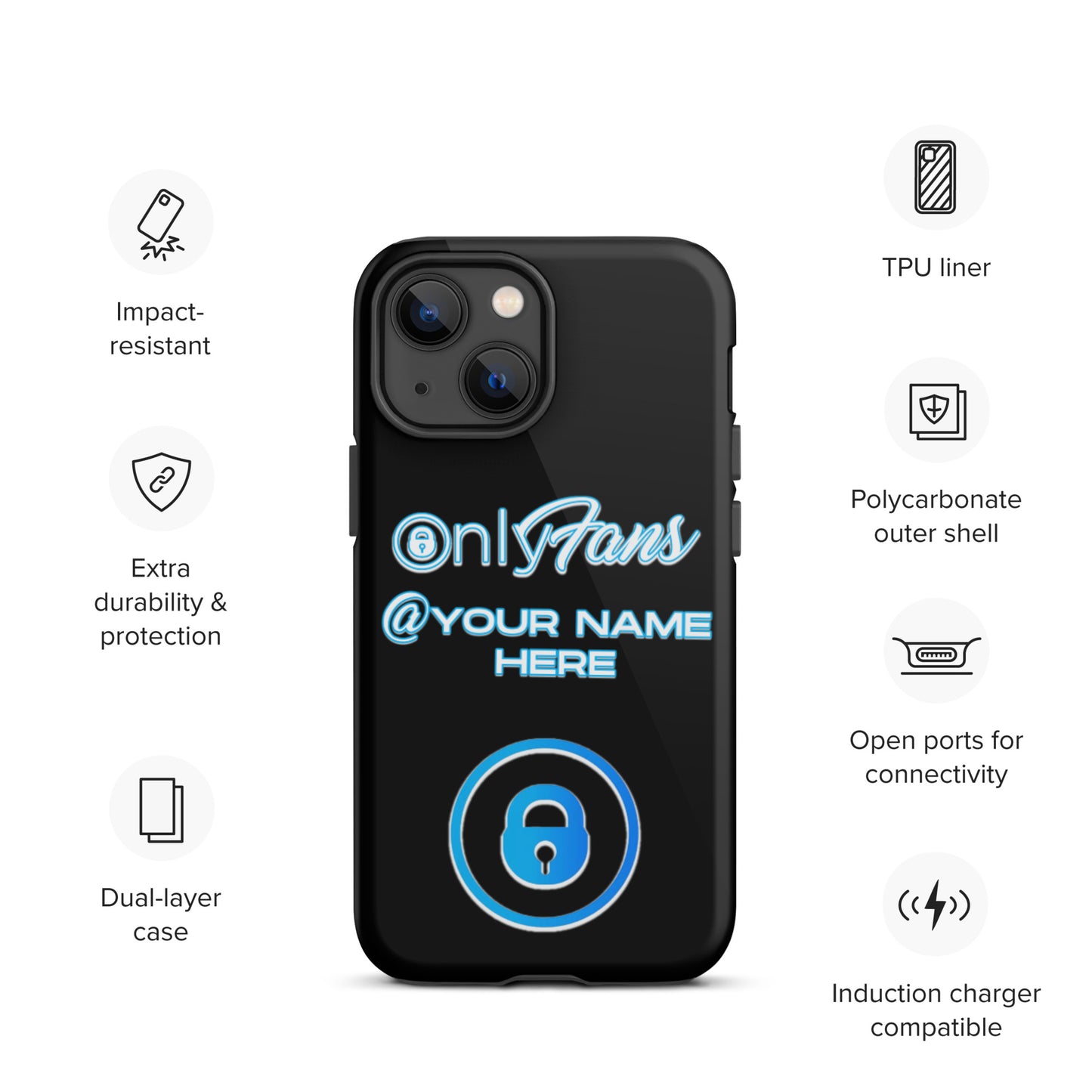 Personalized Custom ONLYFANS Tough iPhone case - Attire T LLC