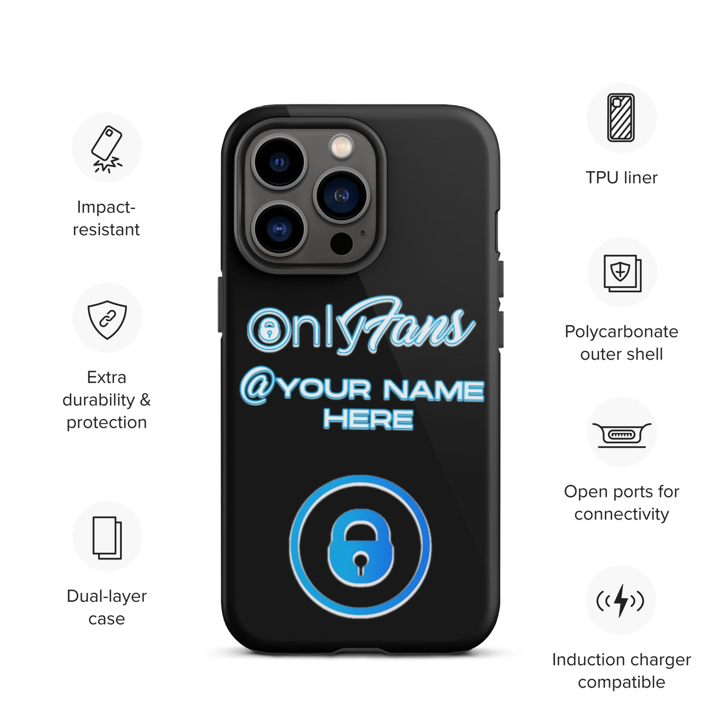 Personalized Custom ONLYFANS Tough iPhone case - Attire T LLC