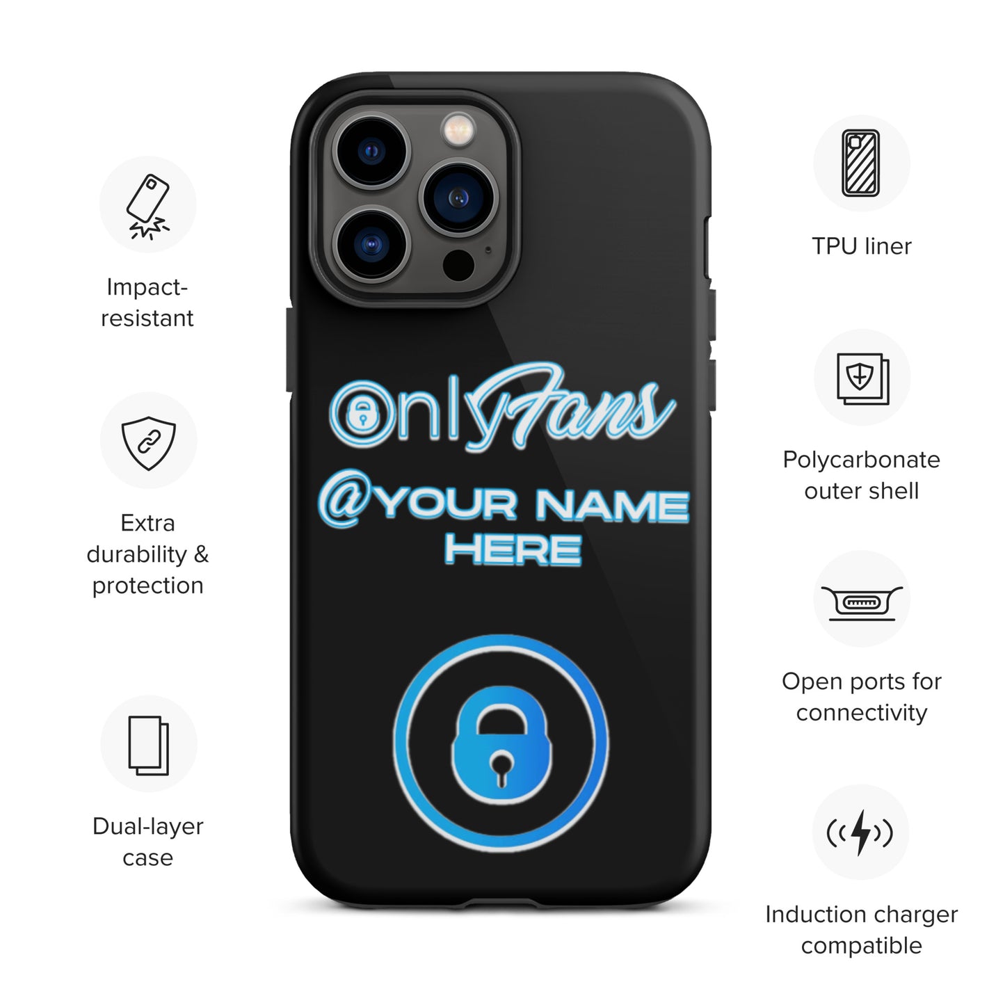 Personalized Custom ONLYFANS Tough iPhone case - Attire T LLC