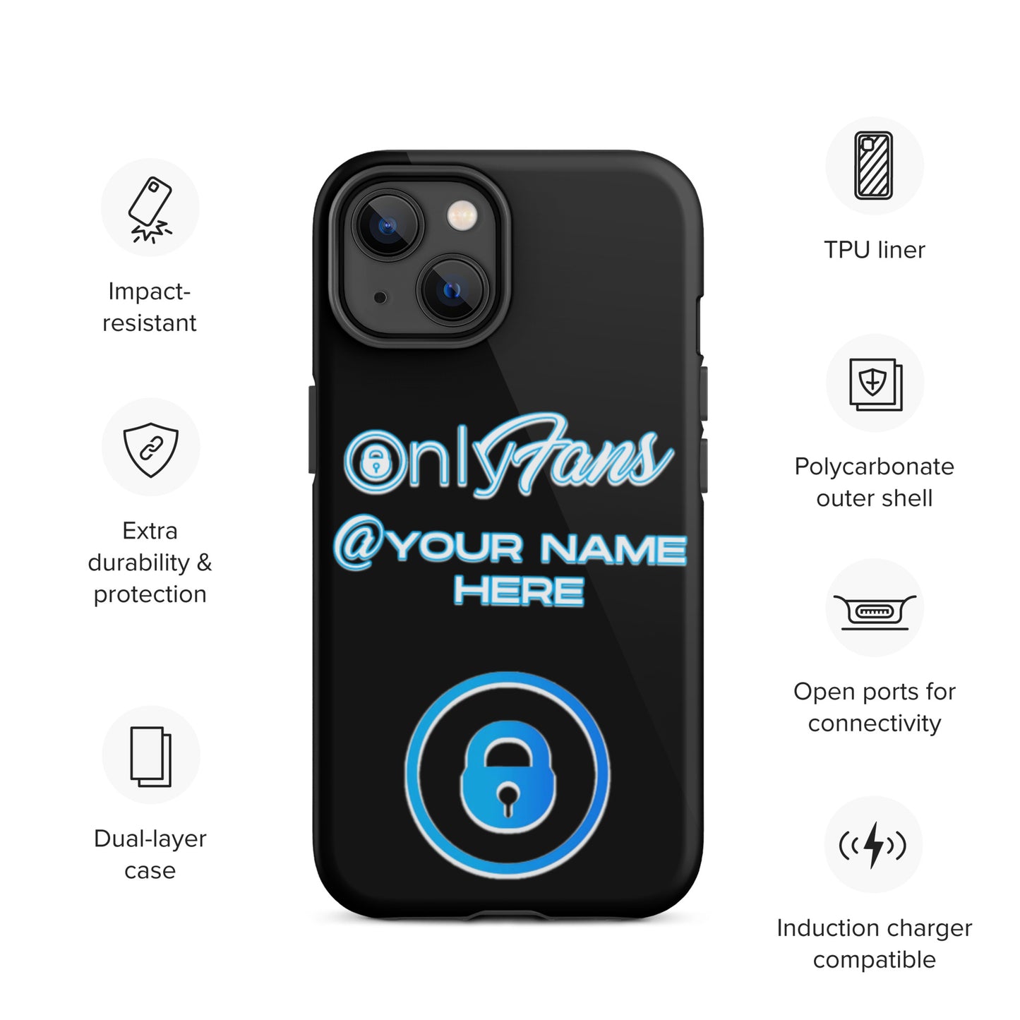 Personalized Custom ONLYFANS Tough iPhone case - Attire T LLC