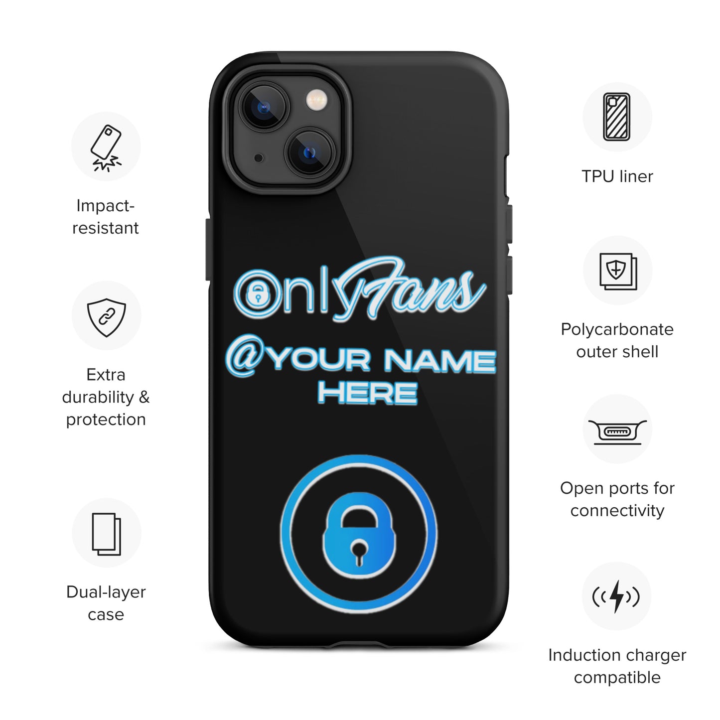 Personalized Custom ONLYFANS Tough iPhone case - Attire T LLC
