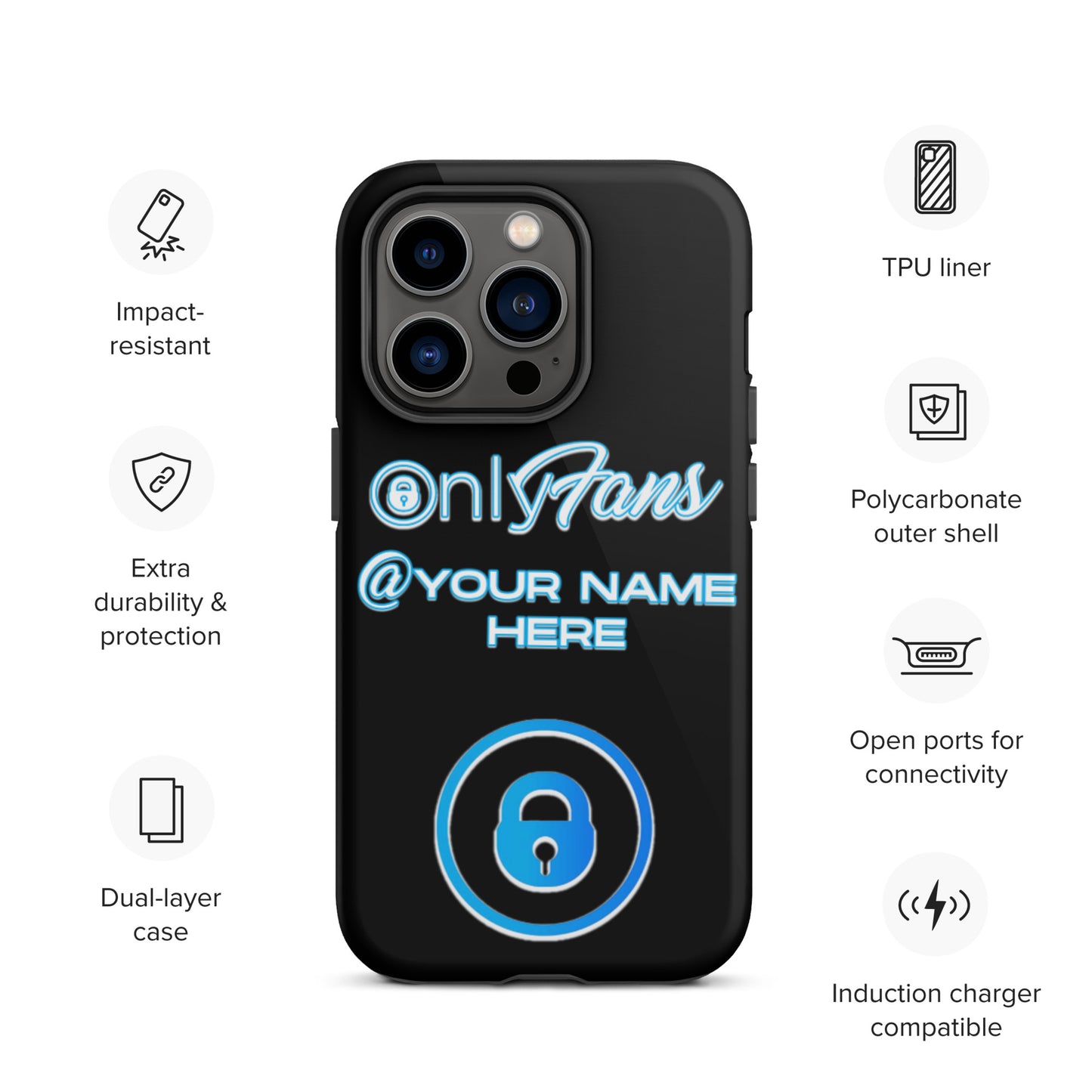Personalized Custom ONLYFANS Tough iPhone case - Attire T LLC