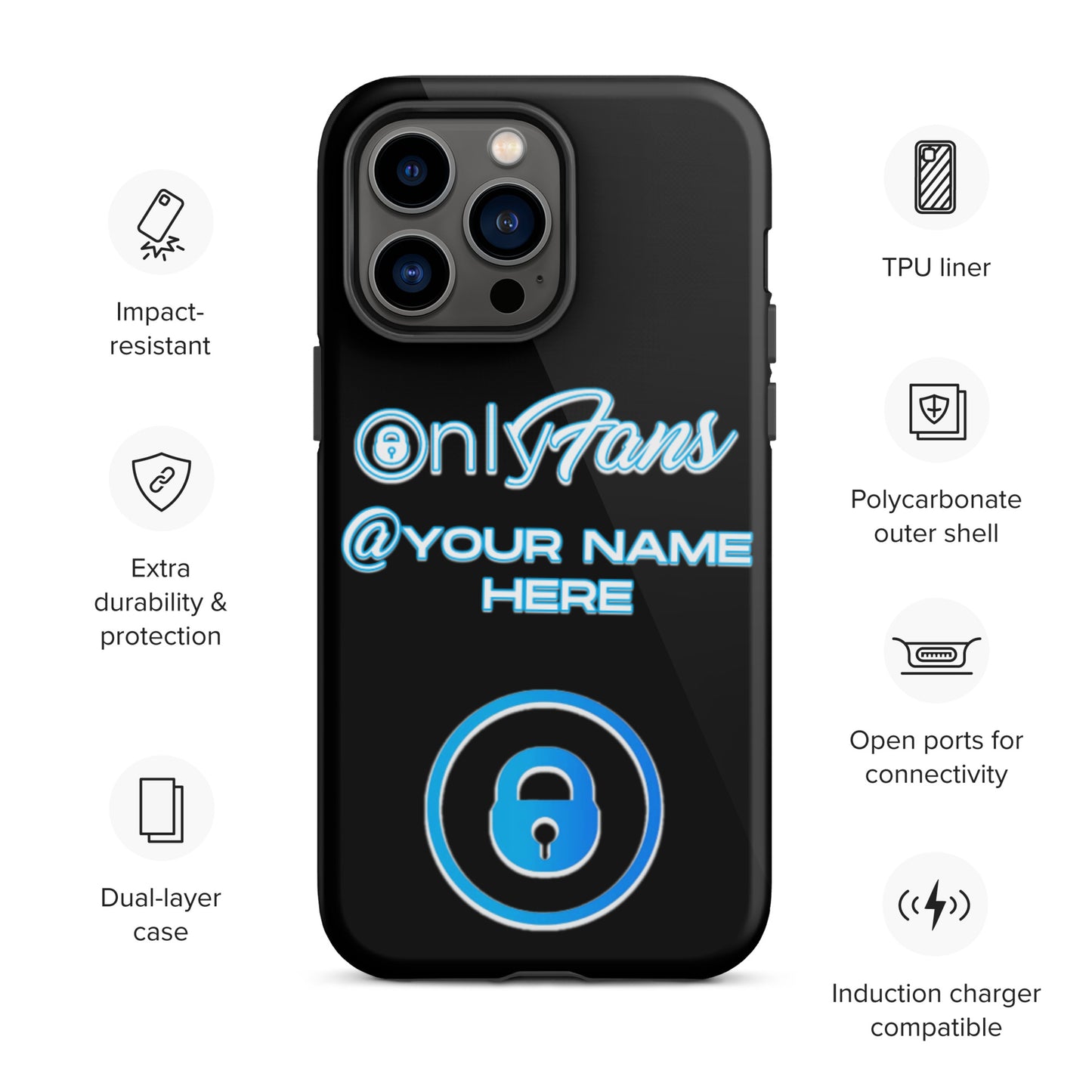 Personalized Custom ONLYFANS Tough iPhone case - Attire T LLC