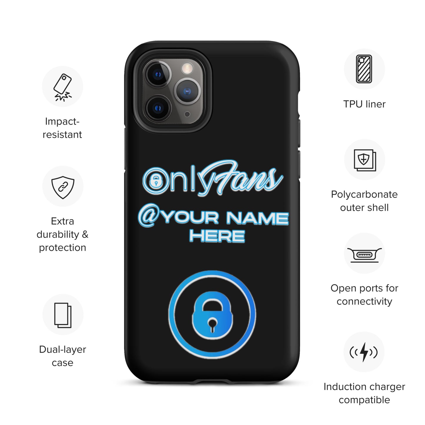 Personalized Custom ONLYFANS Tough iPhone case - Attire T LLC