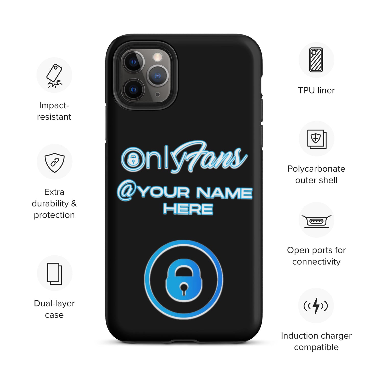 Personalized Custom ONLYFANS Tough iPhone case - Attire T LLC