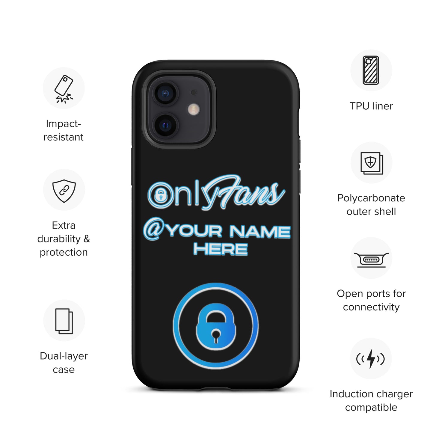 Personalized Custom ONLYFANS Tough iPhone case - Attire T LLC