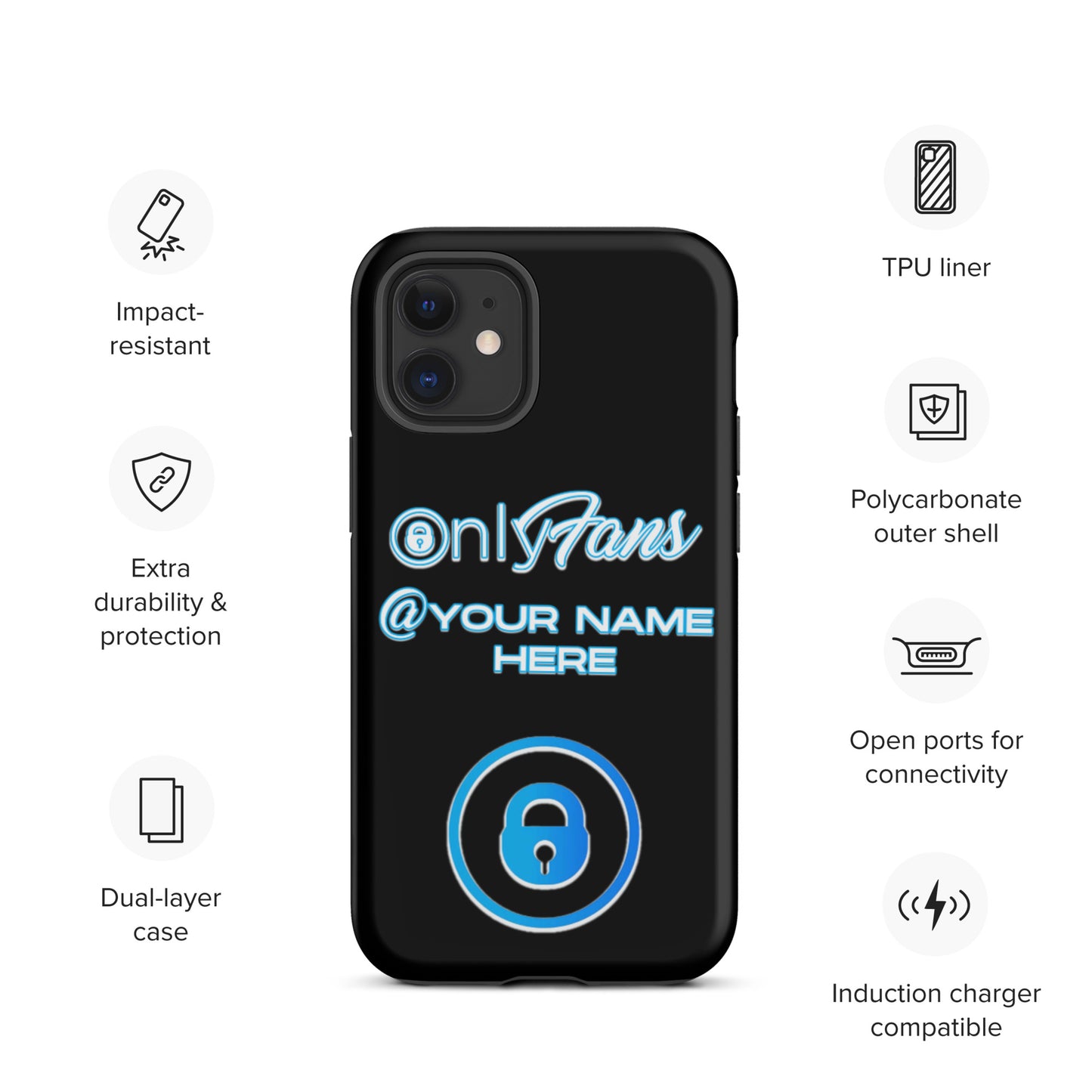 Personalized Custom ONLYFANS Tough iPhone case - Attire T LLC