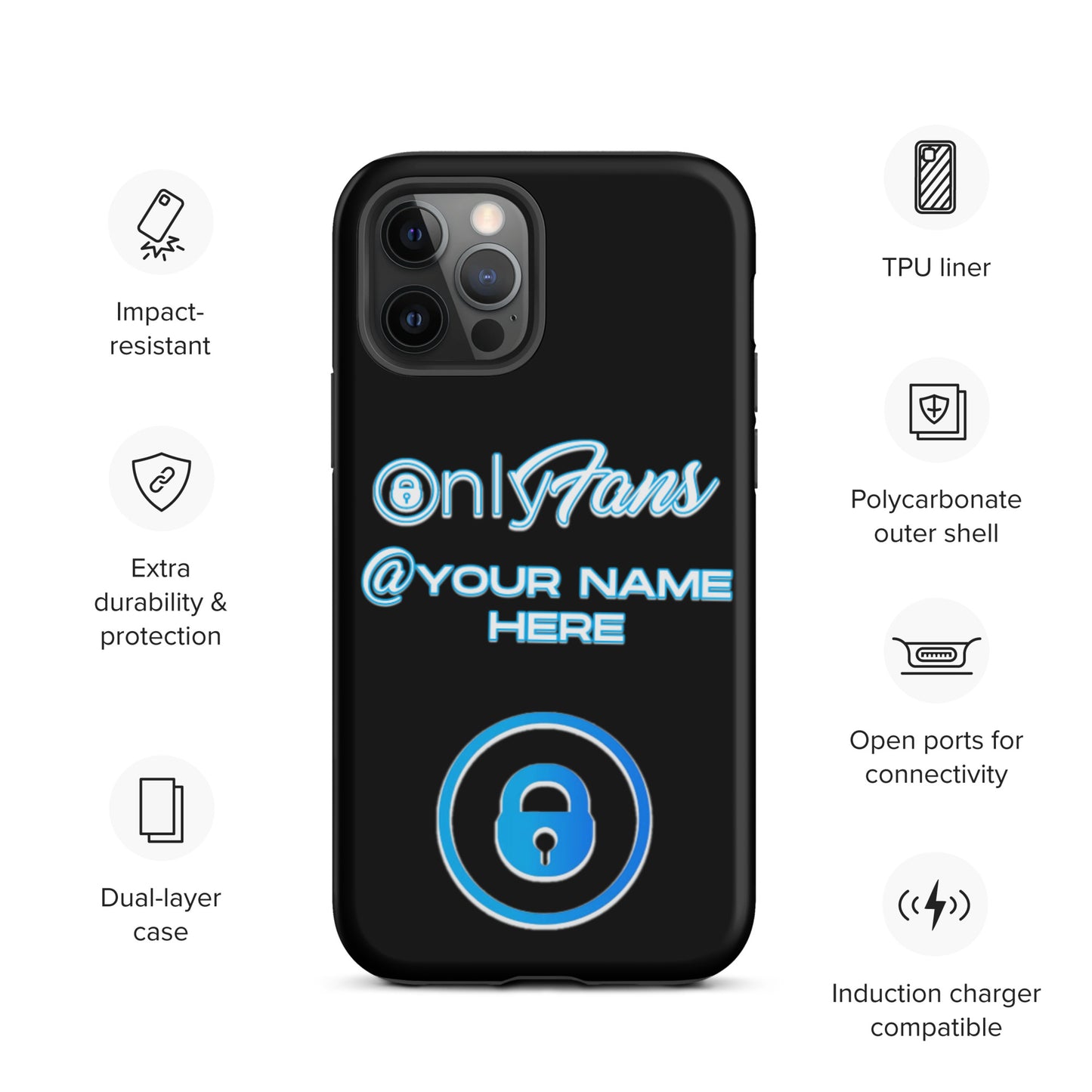 Personalized Custom ONLYFANS Tough iPhone case - Attire T LLC
