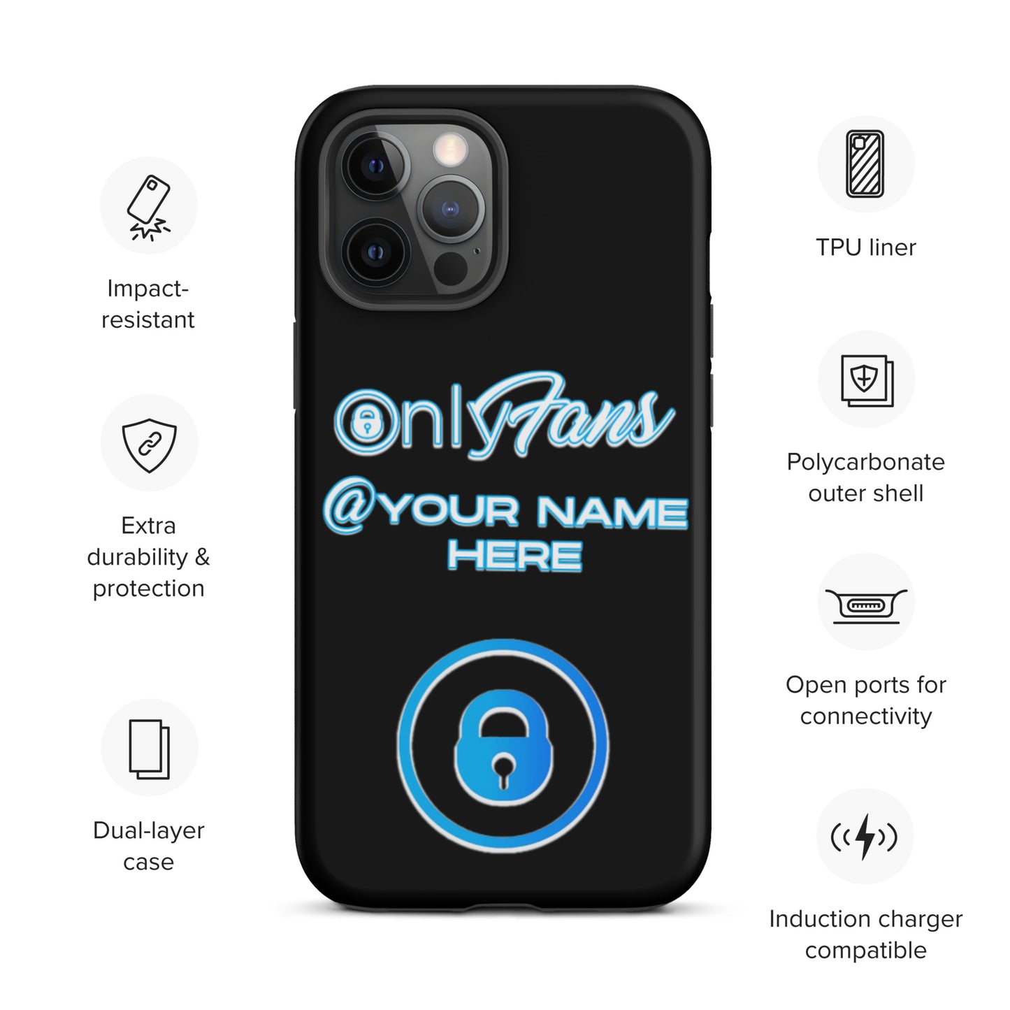 Personalized Custom ONLYFANS Tough iPhone case - Attire T LLC
