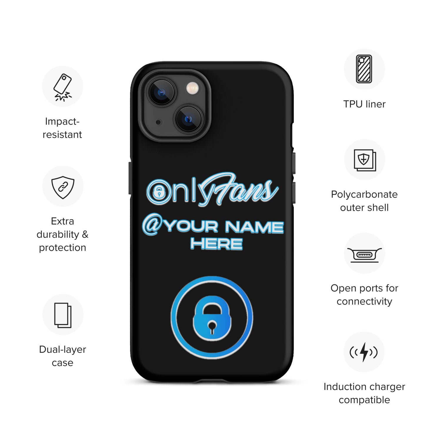 Personalized Custom ONLYFANS Tough iPhone case - Attire T LLC