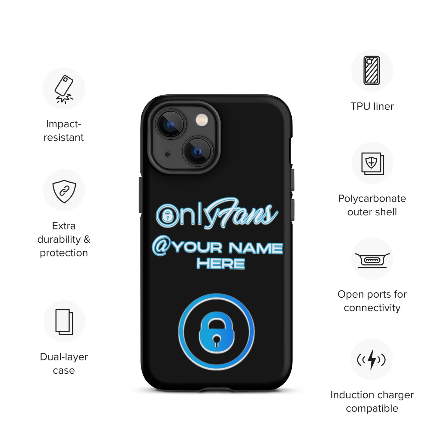 Personalized Custom ONLYFANS Tough iPhone case - Attire T LLC