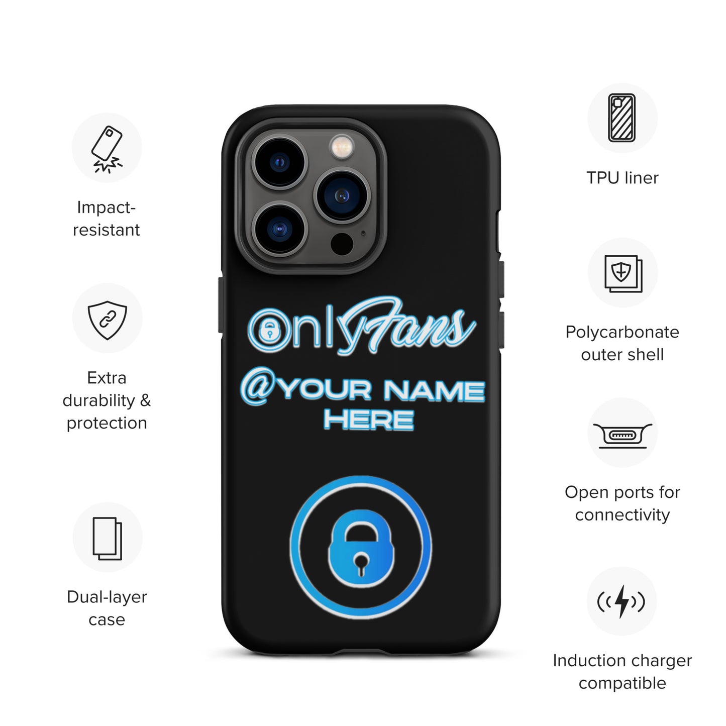 Personalized Custom ONLYFANS Tough iPhone case - Attire T LLC