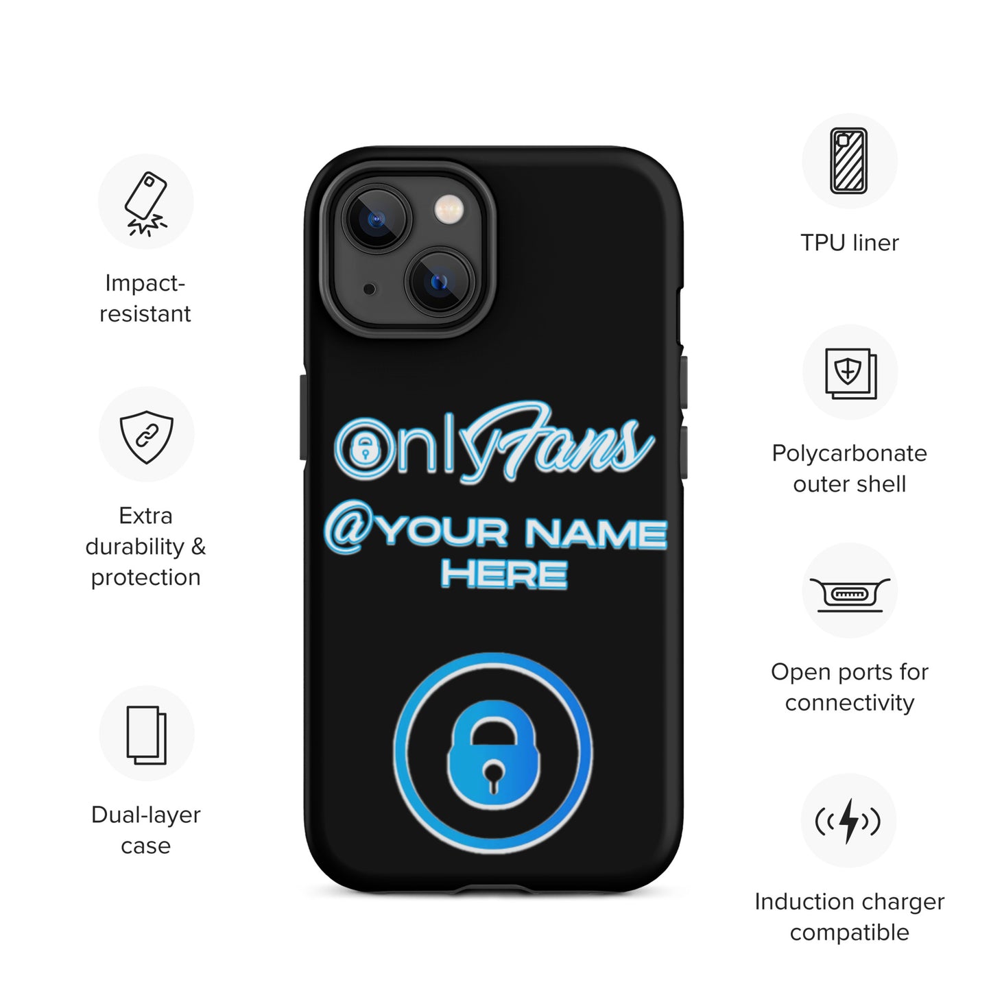 Personalized Custom ONLYFANS Tough iPhone case - Attire T LLC
