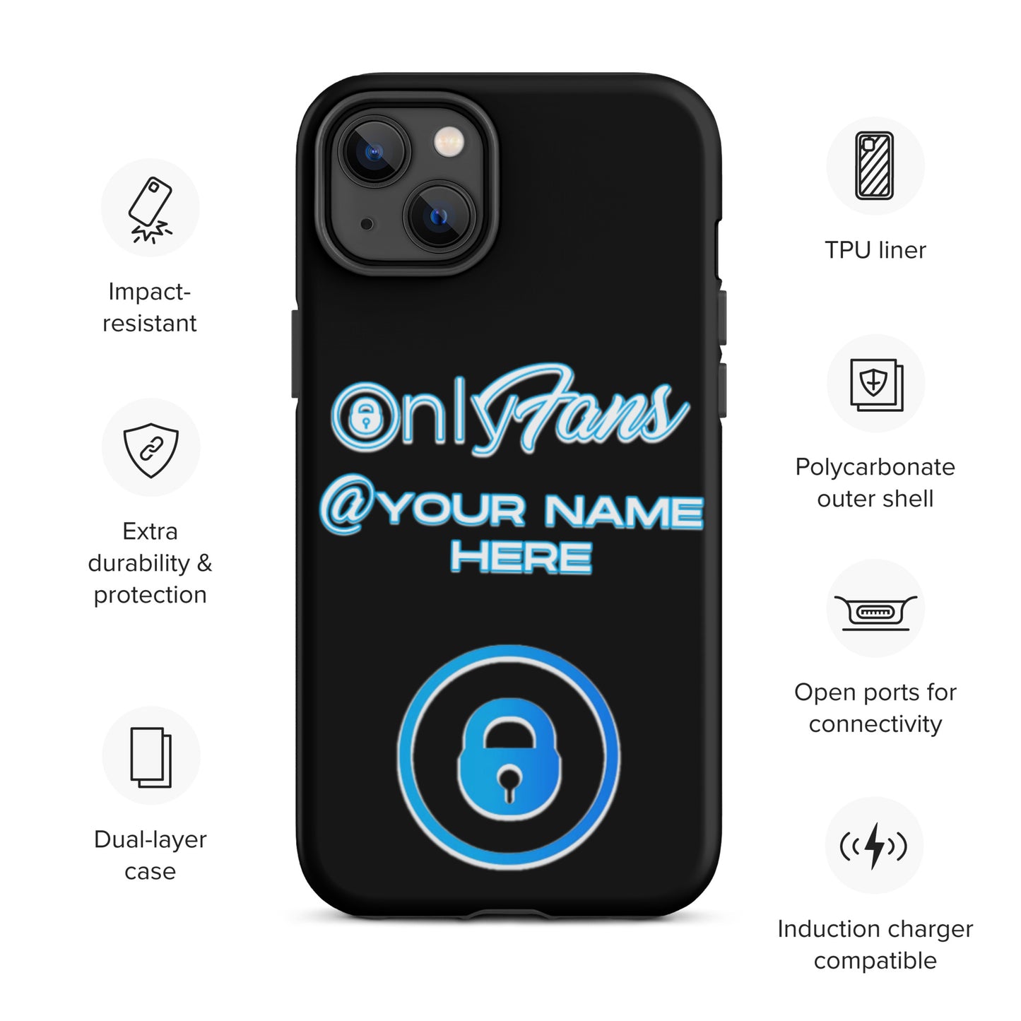 Personalized Custom ONLYFANS Tough iPhone case - Attire T LLC