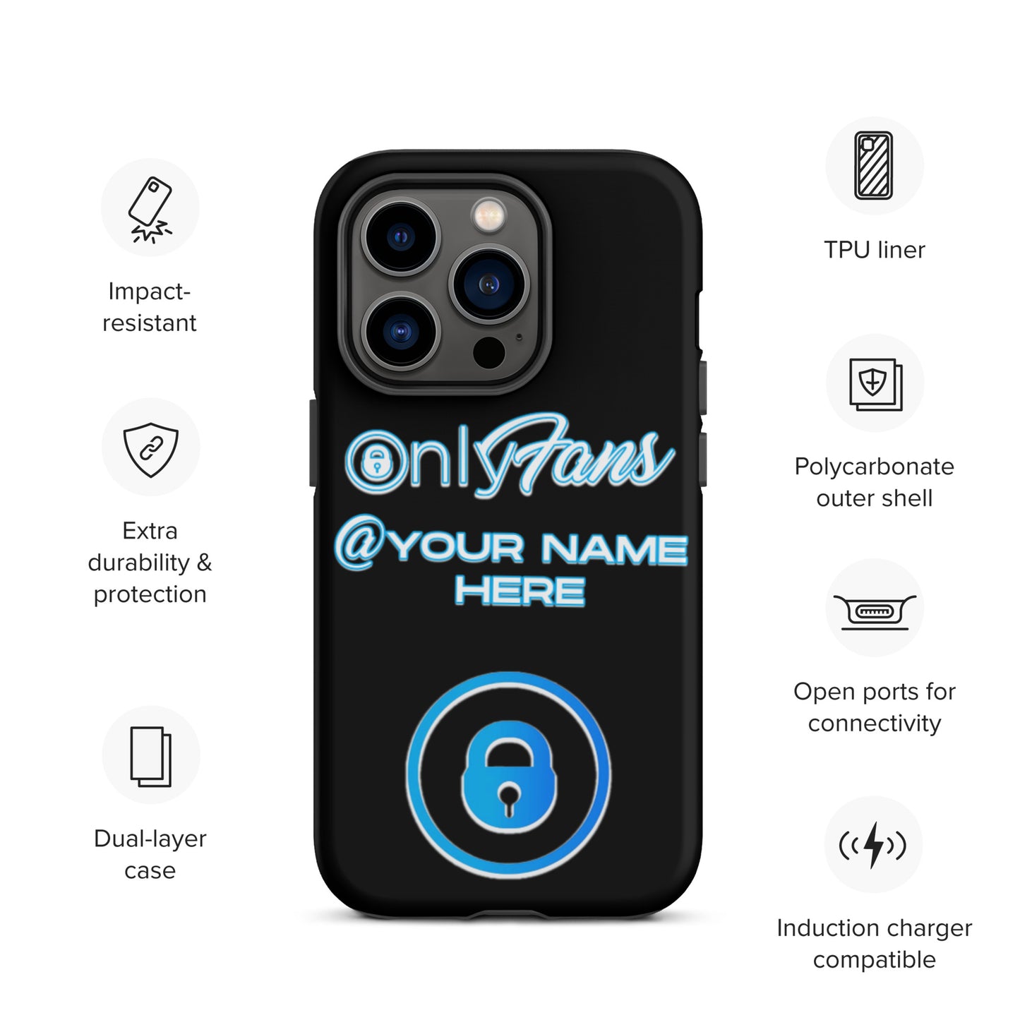 Personalized Custom ONLYFANS Tough iPhone case - Attire T LLC