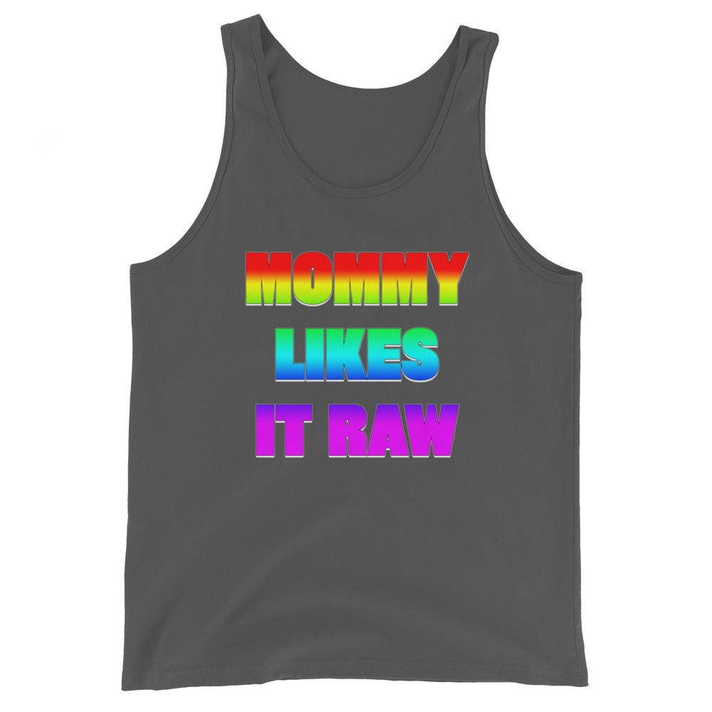 Mommy Likes it Raw in Rainbow Tank Top Lgbt lgbtq - Attire T LLC