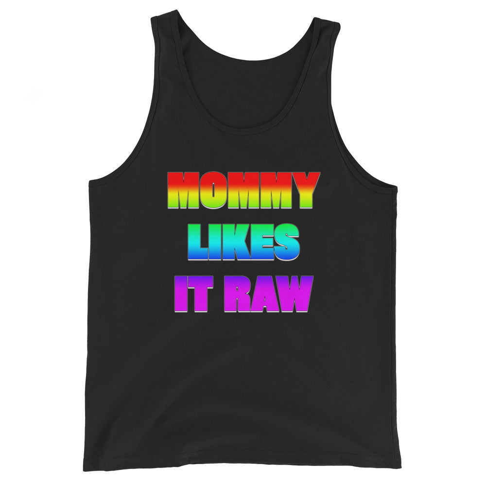 Mommy Likes it Raw in Rainbow Tank Top Lgbt lgbtq - Attire T LLC